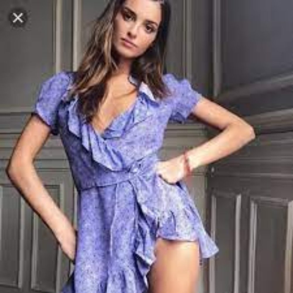DAMAGED Realisation Par Valentina Wrap Dress